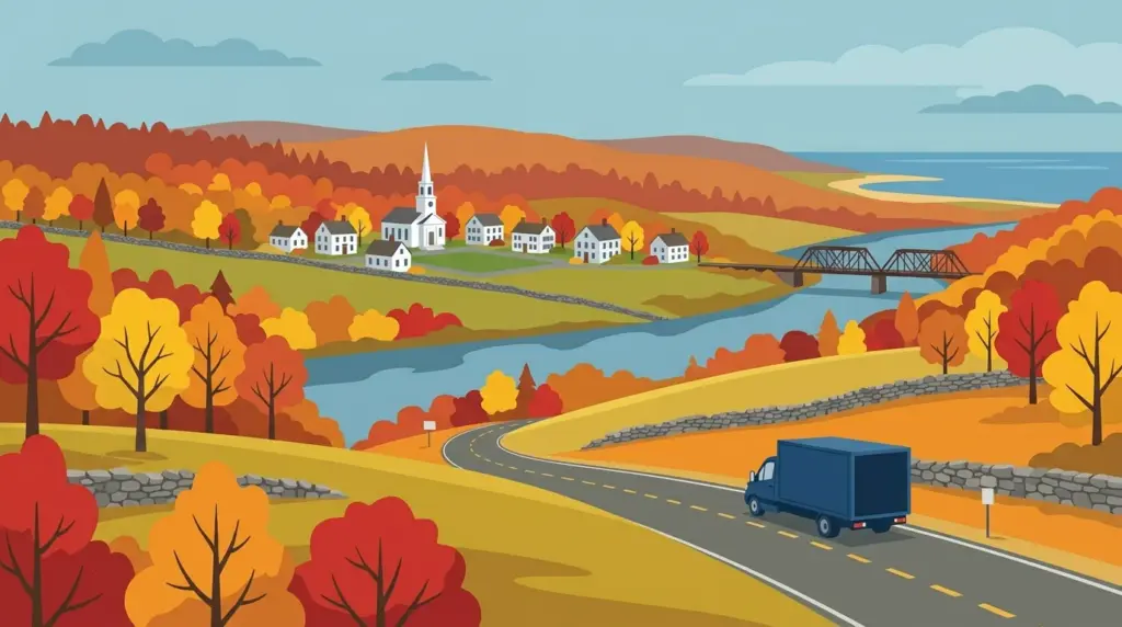 Illustrated guide to moving to Connecticut, showing housing, neighbourhoods, costs and arrival