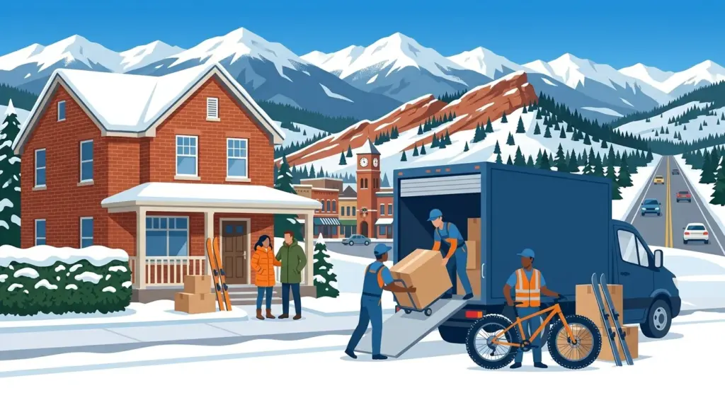 Illustrated guide to moving to Fort Collins, showing housing, neighbourhoods, costs and arrival