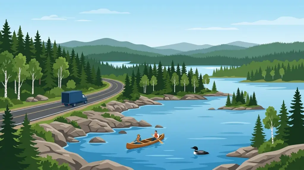 Illustrated guide to moving to Minnesota, showing housing, neighbourhoods, costs and arrival