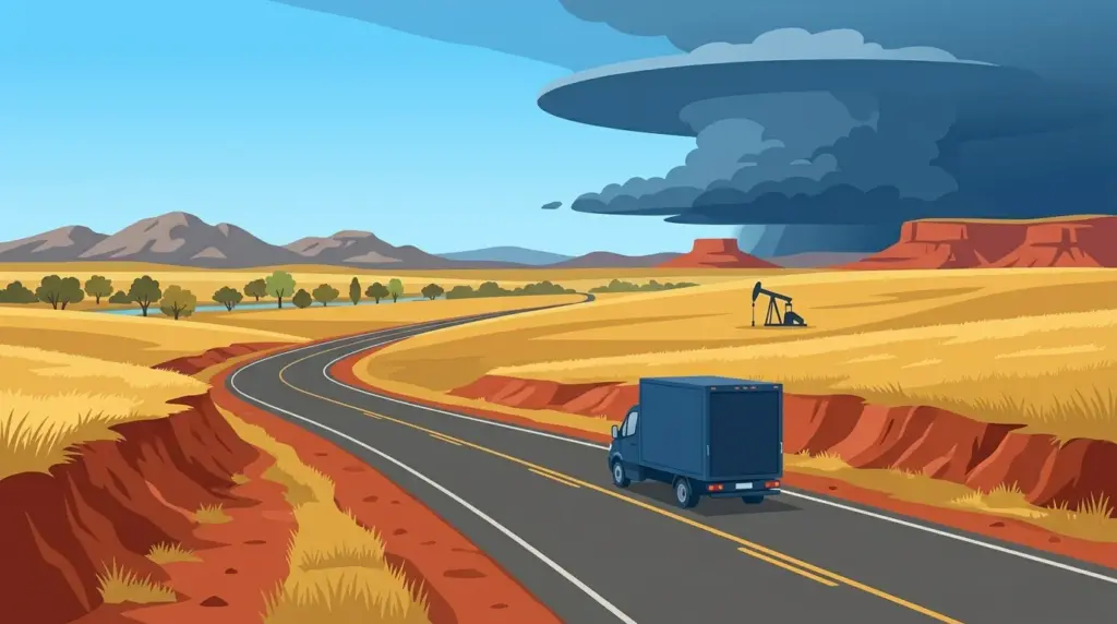 Illustrated guide to moving to Oklahoma, showing housing, neighbourhoods, costs and arrival