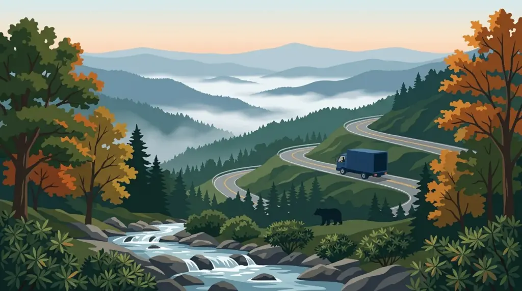 Illustrated guide to moving to Tennessee, showing housing, neighbourhoods, costs and arrival