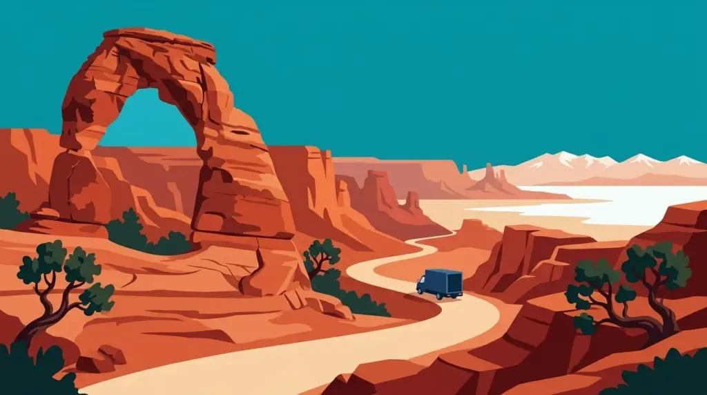 Illustrated guide to moving to Utah, showing housing, neighbourhoods, costs and arrival