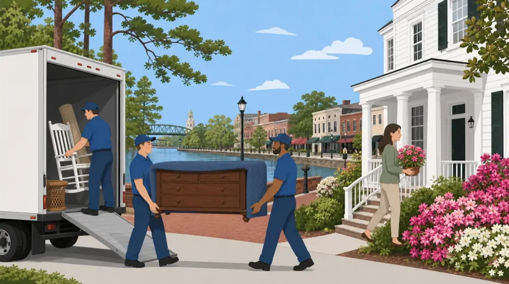 Illustrated guide to moving to Augusta, GA, showing housing, neighbourhoods, costs and arrival