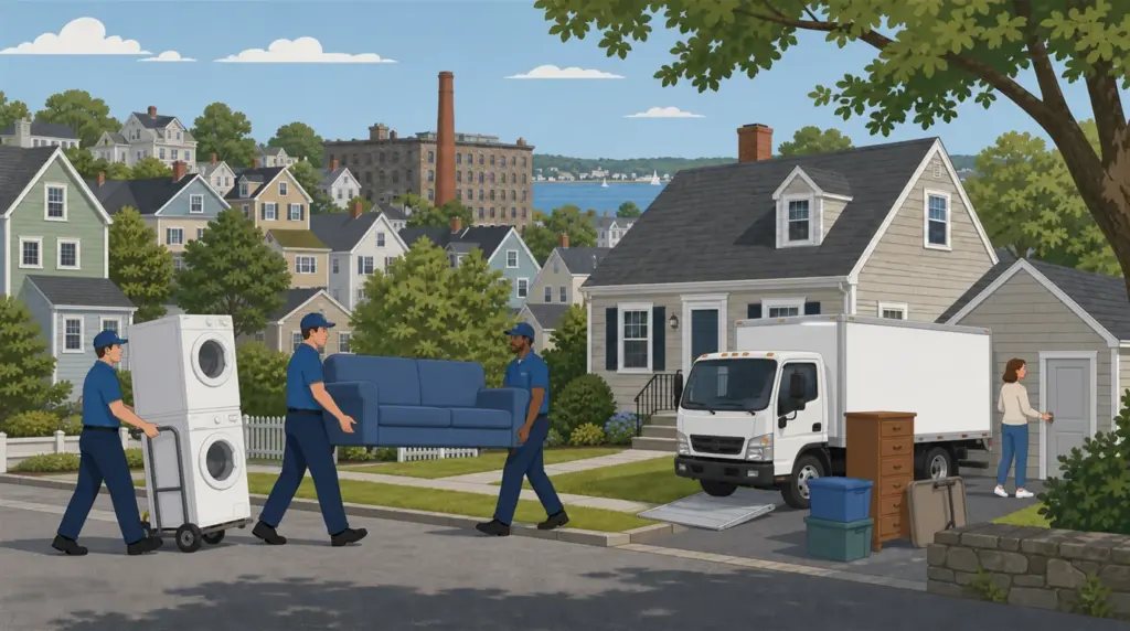 Illustrated guide to moving to Cranston, RI, showing housing, neighbourhoods, costs and arrival