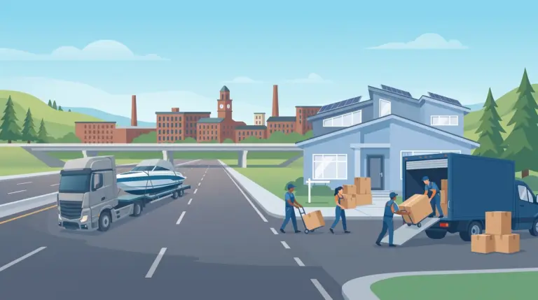 Illustrated guide to moving to Nashua, NH, showing housing, neighbourhoods, costs and arrival