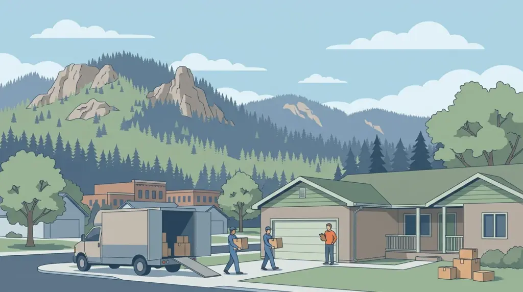 Illustrated guide to moving to Rapid City, SD, showing housing, neighbourhoods, costs and arrival