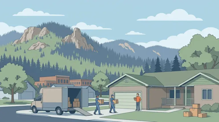 Illustrated guide to moving to Rapid City, SD, showing housing, neighbourhoods, costs and arrival