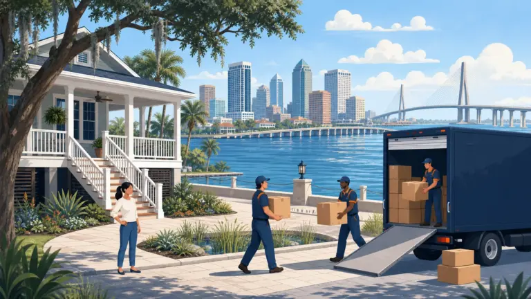 Illustrated guide to moving to Tampa Bay, showing housing, neighbourhoods, costs and arrival