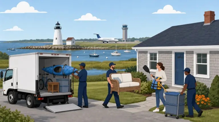 Illustrated guide to moving to Warwick, RI, showing housing, neighbourhoods, costs and arrival