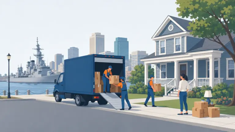 Illustrated guide to moving to Tacoma, WA, showing housing, neighbourhoods, costs and arrival