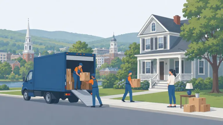 Illustrated guide to moving to Waterbury, CT, showing housing, neighbourhoods, costs and arrival
